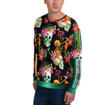 Skulls and Flowers UNISEX Sweatshirt For Winter Wear, PF - 101305