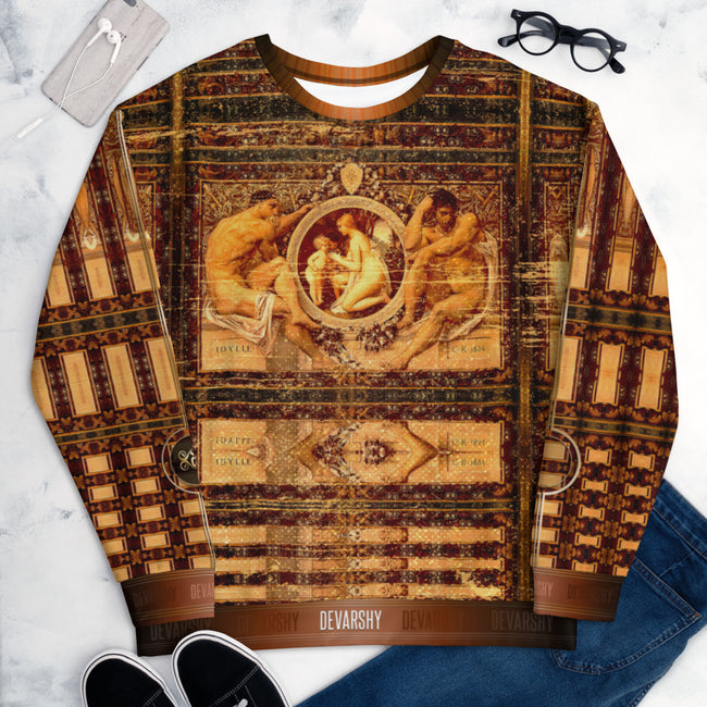 NeoClassical Roman Sculpture Unisex Sweatshirt For Winter, PF - 11206
