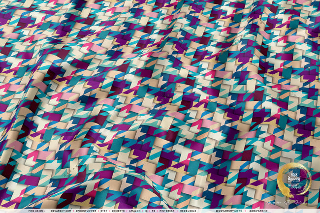 Ribbon Plaids Apparel Fabric 3Meters+, 9 Designs | 8 Fabrics Option | Fabric By the Yard | 032