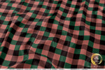 Check Patterns Apparel Fabric 3Meters+, 6 Designs | 8 Fabrics Option | Plaid Fabric By the Yard | 037