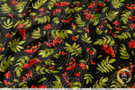 Xmas Florals Apparel Fabric 3Meters+, 9 Designs | 8 Fabrics Option | Fabric By the Yard | 072
