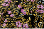 Vintage Florals Apparel Fabric 3Meters+, 6 Designs | 8 Fabrics Option | Baroque Fabric By the Yard | 044