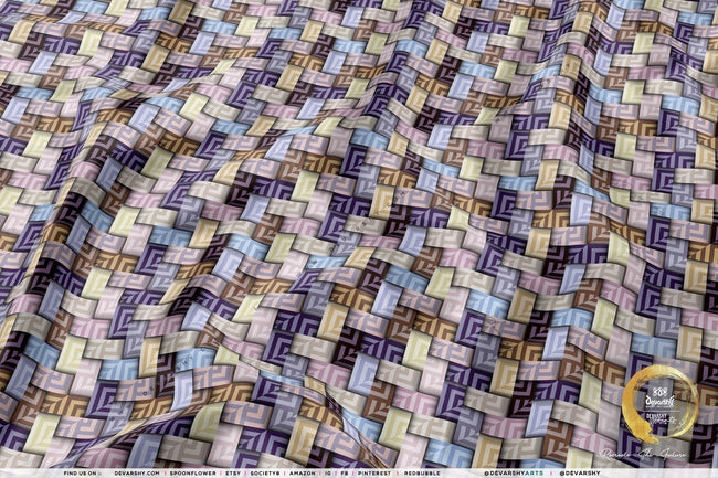Ribbon Plaids Apparel Fabric 3Meters+, 9 Designs | 8 Fabrics Option | Fabric By the Yard | 032