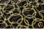 Gold Chains Apparel Fabric 3Meters+, 6 Designs | 8 Fabrics Option | Baroque Fabric By the Yard | 041