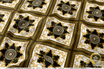 Golden Circles Upholstery Fabric 3meters 6 Designs & 12 Furnishing Fabrics Golden Baroque Fabric By the Yard | 039
