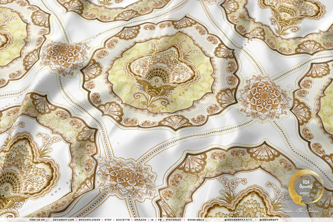 Vintage Baroque Apparel Fabric 3Meters+, 9 Designs | 8 Fabric Options | Floral Fabric By the Yard | 074