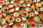 Decorative Circles Apparel Fabric 3Meters+, 9 Designs | 8 Fabrics Option | Fabric By the Yard | 031