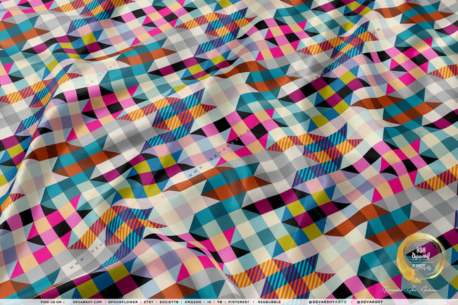 HOUNDSTOOTH Apparel Fabric 3Meters+, 9 Designs | 8 Fabrics Option | Checks Fabric By the Yard | 032