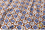 Tiles Print Apparel Fabric 3Meters+, 9 Designs | 8 Fabrics Option | Moroccan Fabric By the Yard | 035